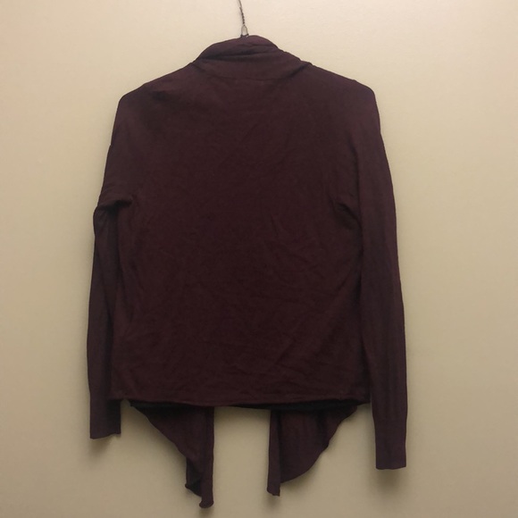 H&M Basic Maroon Draped Cardigan - Picture 2 of 5